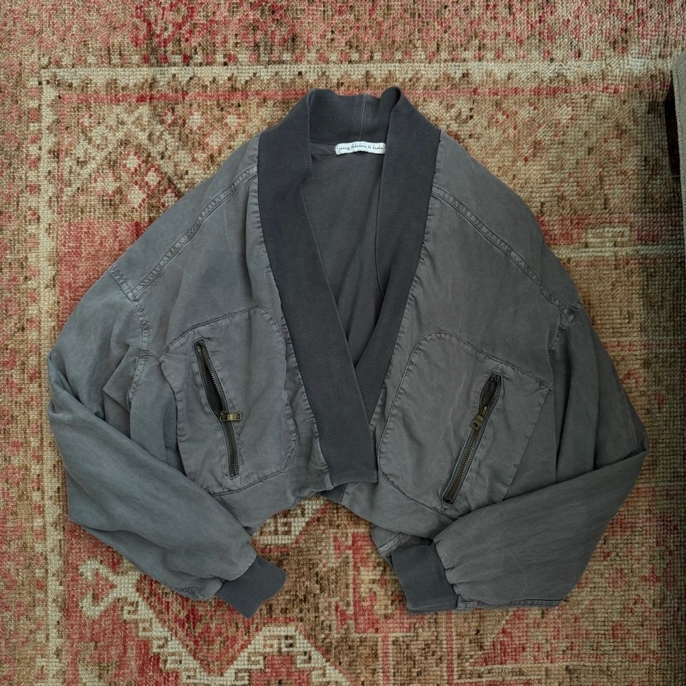 Young Fabulous & Broke YFB Fara Jacket Grey Small